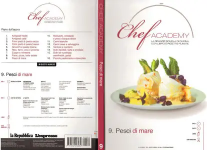 Chef Academy - La Grande Scuola di Cucina Vol 9 - Pesci di Mare (Libro + 2 DVD)