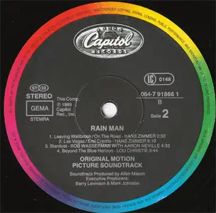 VA - Rain Man OST (Capitol 064-7 91866 1) (EU 1989) (Vinyl 24-96 & 16-44.1)