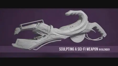 CGCookie: Sculpting a Sci-Fi Weapon in Blender (2013)