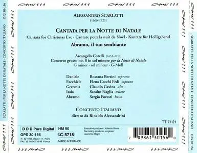 Rinaldo Alessandrini, Concerto Italiano - Alessandro Scarlatti: Cantata per la Notte di Natale (1996)