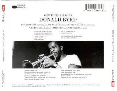 Donald Byrd - Off ToThe Races (1958) {RVG Remastered 2006}