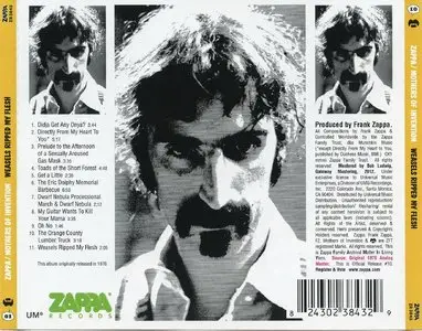 Frank Zappa & The Mothers Of Invention - Weasels Ripped My Flesh (1970) + Chunga's Revenge (1970) {2012 UMe Remaster}