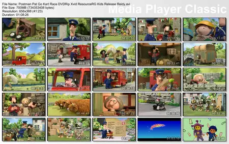 Postman Pat Go Kart Race DVDRip Xvid ResourceRG Kids Release