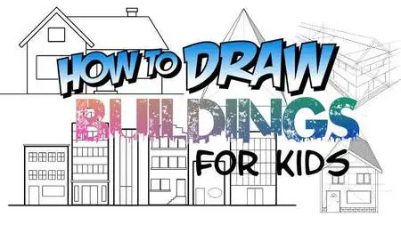 How To Draw BUILDINGS For Kids