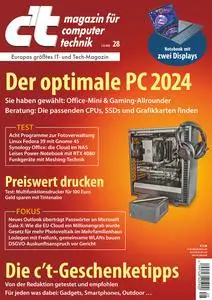c't Magazin für Computertechnik - 02 Dezember 2023