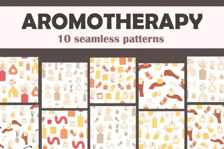 EE - Aromatherapy  Seamless Patterns J4GBGW6