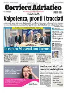 Corriere Adriatico Macerata - 7 Ottobre 2025