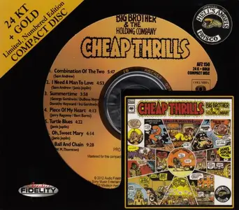 Big Brother & The Holding Company - Cheap Thrills (1968) [Audio Fidelity, 24 KT + Gold CD, 2012] (Repost)