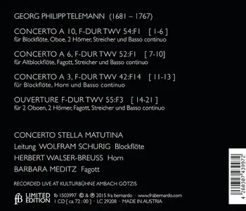 Wolfram Schurig, Concerto Stella Matutina - Georg Philipp Telemann (2015)