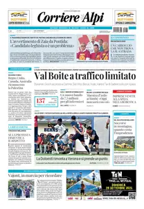 Corriere delle Alpi - 22 Settembre 2025
