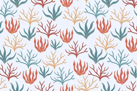 EE - Coral Ocean Wave Seamless Pattern 3SRPK63