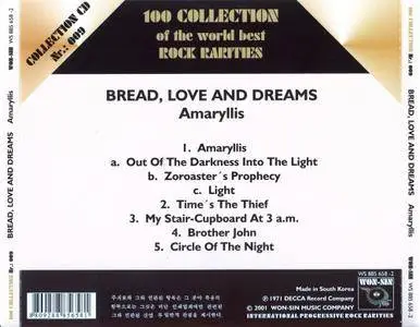 Bread Love and Dreams - Amaryllis (1971) [Reissue 2001]