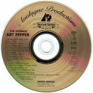 Art Pepper - The Intimate Art Pepper (1979) [Analogue Productions Remastered 1996] {REPOST}