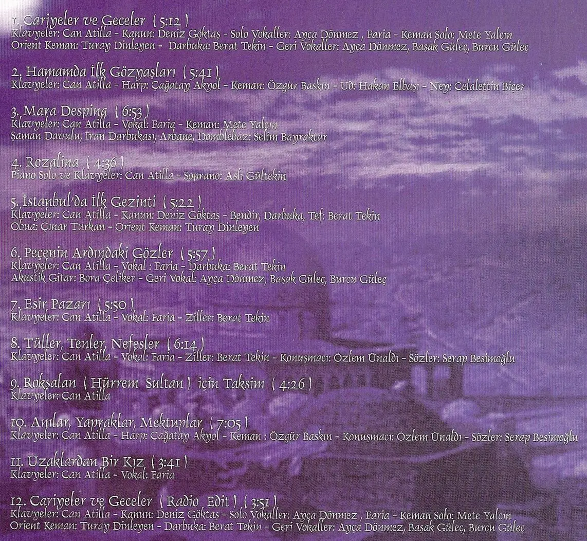 Can Atilla's The Ottoman Trilogy (Cariyeler ve Geceler-2005 & 1453-Sultanlar Askina-2006 & Ask-i Hurrem-2007)