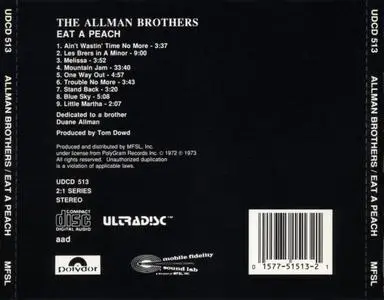 The Allman Brothers Band - Eat A Peach (1972) [MFSL UDCD 513]