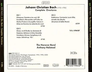 Anthony Halstead, The Hanover Band - Johann Christian Bach: Complete Opera Overtures (2003)
