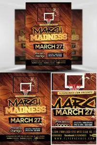 March Madness Basketball Flyer Template v3