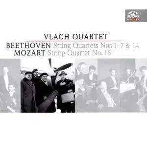 Vlach Quartet Prague - Beethoven: String Quartets Nos.1-7 & 14, Mozart: String Quartet No.15 (2017)