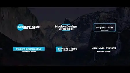 Clean Titles For After Effects 36687695