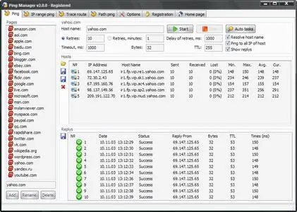 Ping Manager 3.0.0