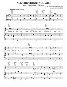 All the things you are - Jerome Kern (Piano-Vocal-Guitar)