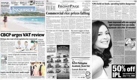 Philippine Daily Inquirer – July 08, 2008