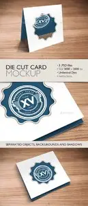 GraphicRiver Die Cut Card Mockup