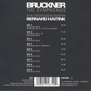 Bruckner - The Symphonies - Haitink, Royal Concertgebouw Orchestra [Box Set, 9 CD]
