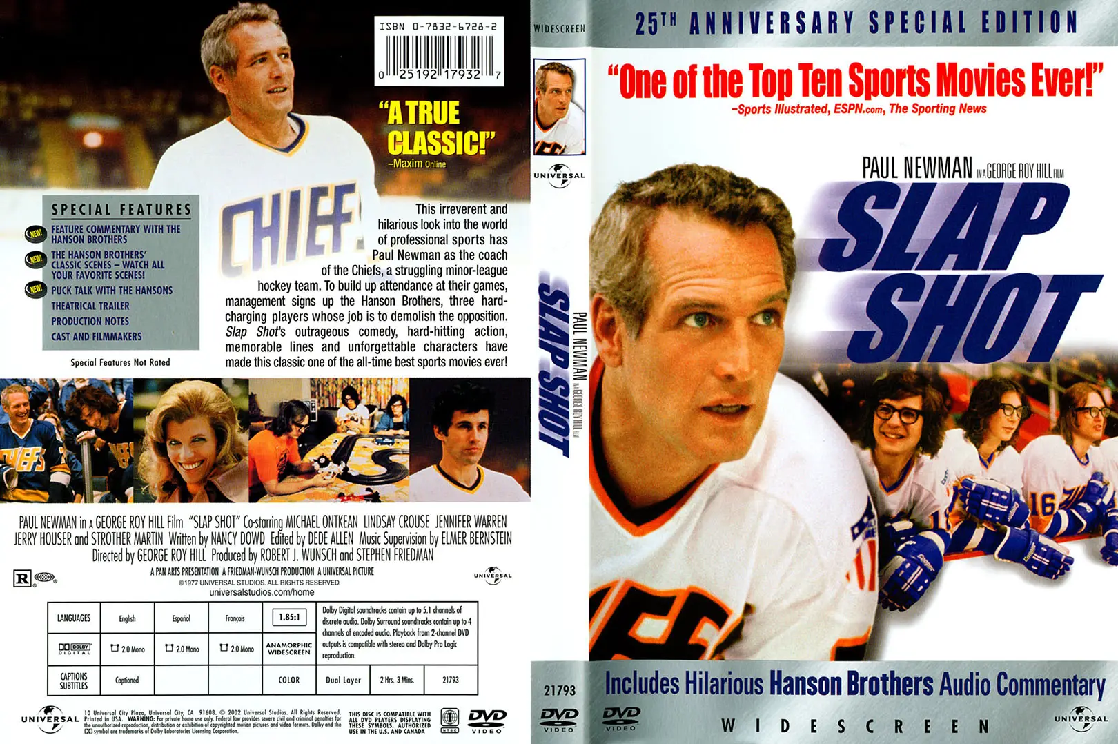 Slap shot. Slapshot 1977. Удар по воротам 1977. Slapshot 1977 Постер. Удар по воротам (1977) Постер