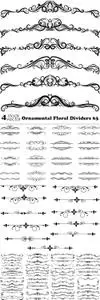 Vectors - Ornamental Floral Dividers 63