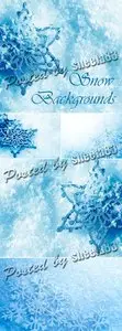 Stock Photo - Snow and Snowflakes Backgrounds 2