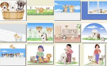 Vector clipart Little Kingdom of Cats & Dogs