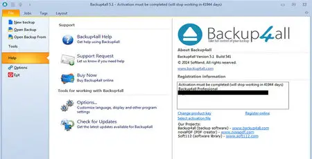 Backup4all Professional 5.1 Build 541