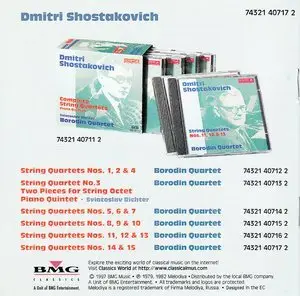 Shostakovich - Complete String Quartets (CDs + Scores!) - Borodin Quartet