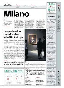 la Repubblica Milano - 4 Febbraio 2018