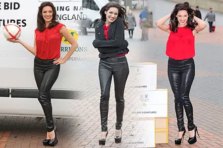 Kelly Brook - World Cup Back The Bid 2018 campaign in London 11-25-10