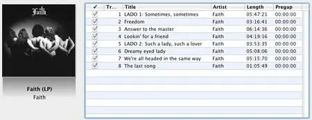 Faith - Faith (LP/FLAC)