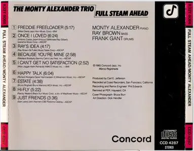 Monty Alexander - Full Steam Ahead (1985) {King Japan K32Y6066 rel 1986}