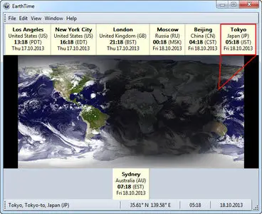 DeskSoft EarthTime 4.5.9