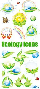 Ecology Icons Vector