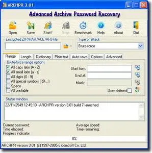 Advanced Archive Password Recovery ver.3.01.7