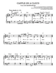 Castle On A Cloud - Claude-Michel Schonberg (Easy Piano)