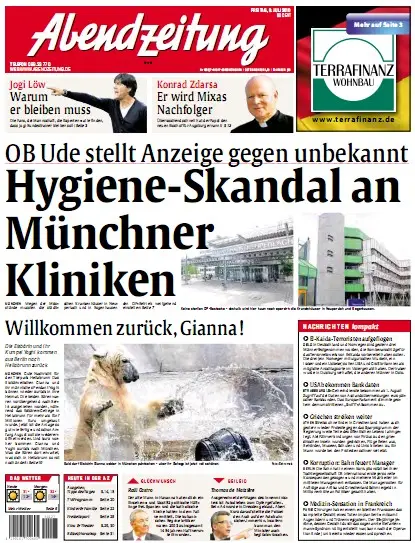 Abendzeitung München vom 9. Juli 2010