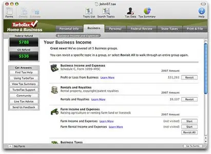 Intuit TurboTax Home and Business 2010