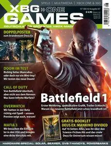 XBG One Games - Juli-August 2016