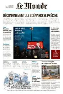 Le Monde du Mardi 21 Avril 2020