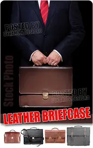 Leather briefcase - UHQ Stock Photo