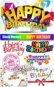 Happy birthday - Stock Vectors