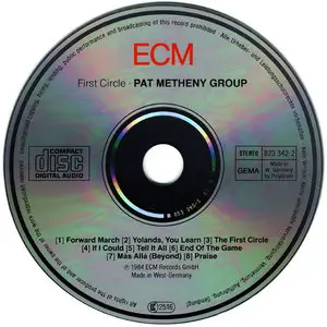 Pat Metheny Group - First Circle (1984)