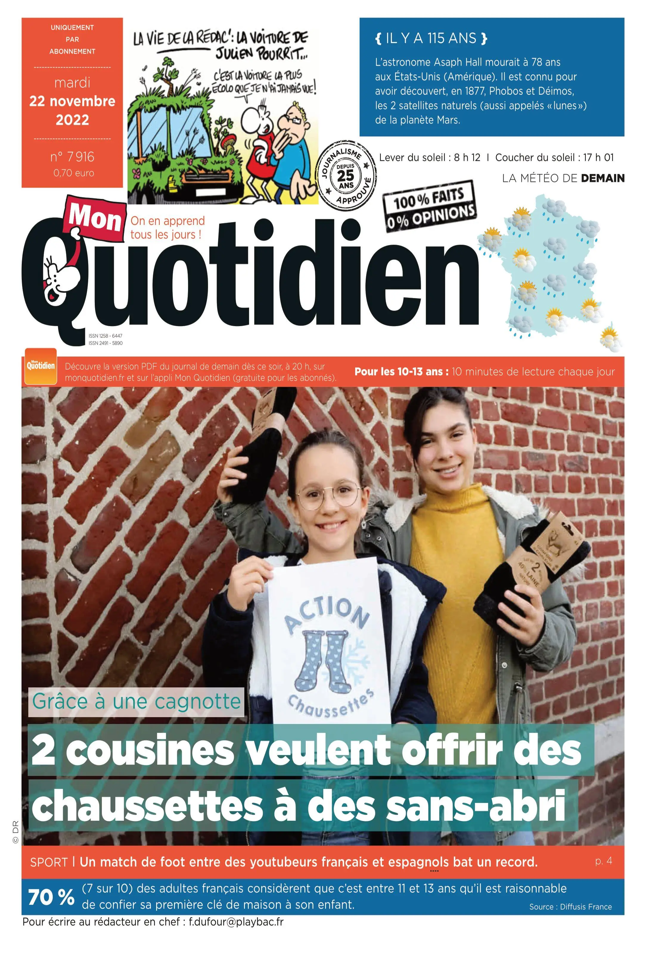 Mon Quotidien – 22 novembre 2022